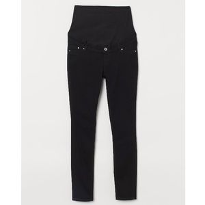 H&M MAMA maternity black skinny jeans, size XL